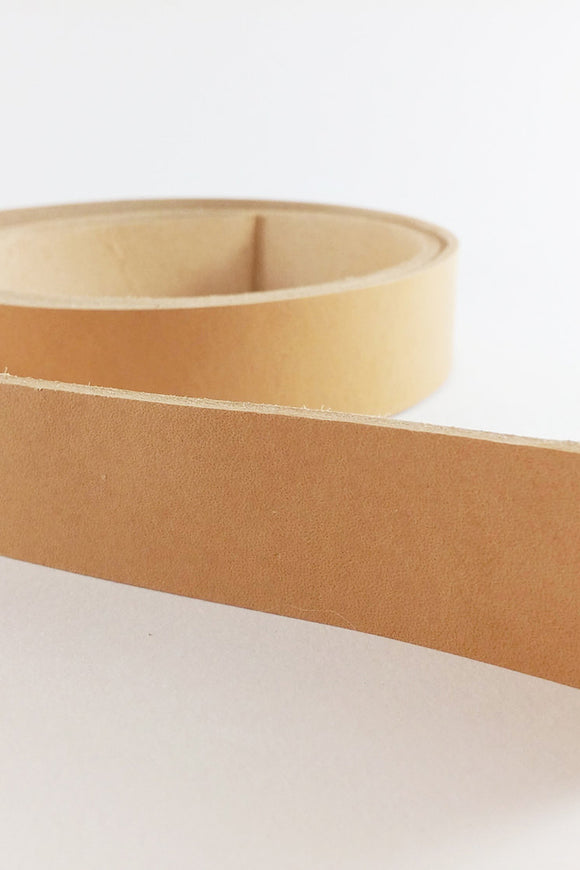 Natural veg tanned leather straps