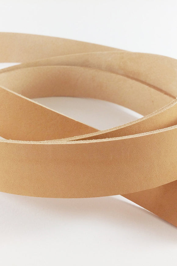 Natural veg tanned leather straps