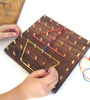 Natural wood geoboard