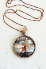 Fairy necklace children flower fairy