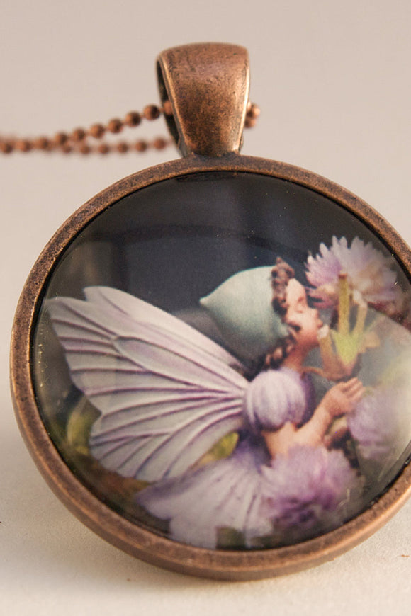Fairy necklace children flower fairy