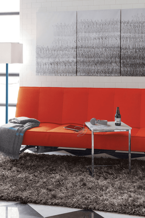 Flex Orange Sleeper Sofa