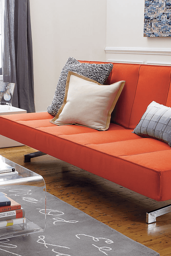 Flex Orange Sleeper Sofa