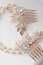 Hair chain wedding pearl