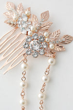 Hair chain wedding pearl