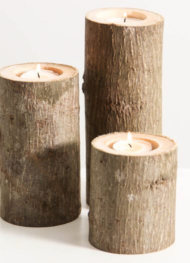 Tree branch candle holders set