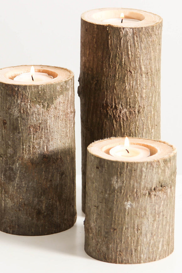 Tree branch candle holders set