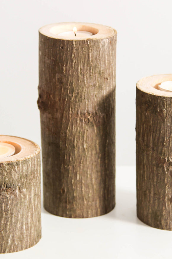 Tree branch candle holders set