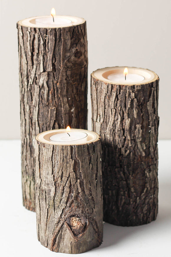Tree branch candle holders set