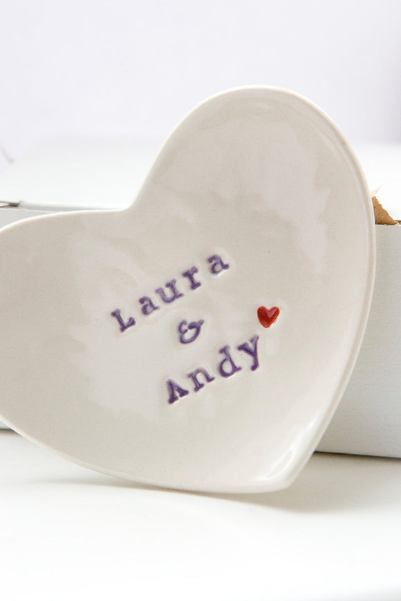 Wedding gift personalised ring