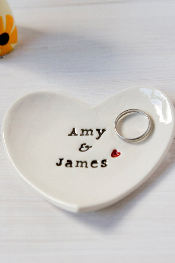 Wedding gift personalised ring