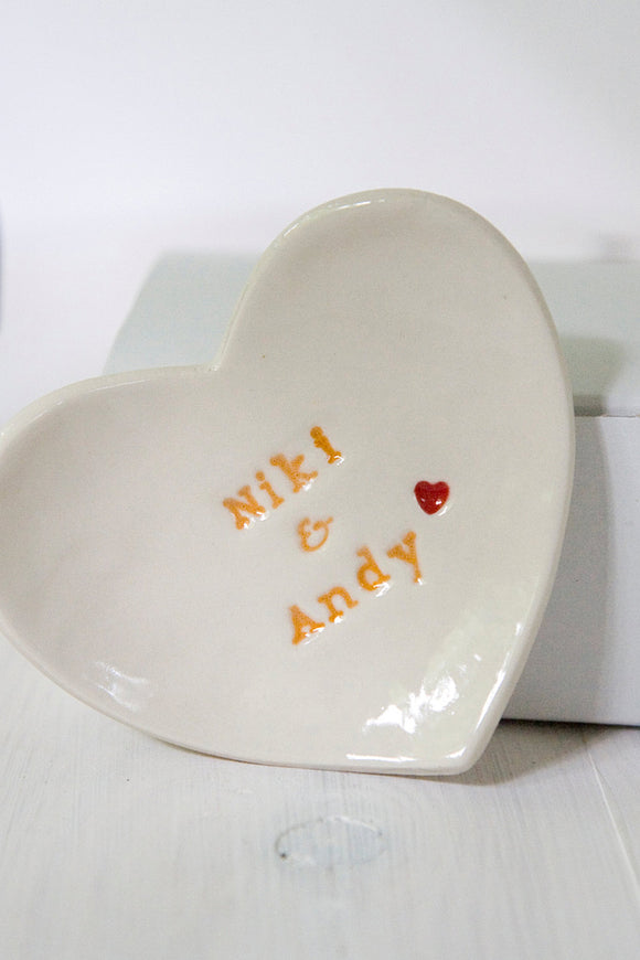 Wedding gift personalised ring